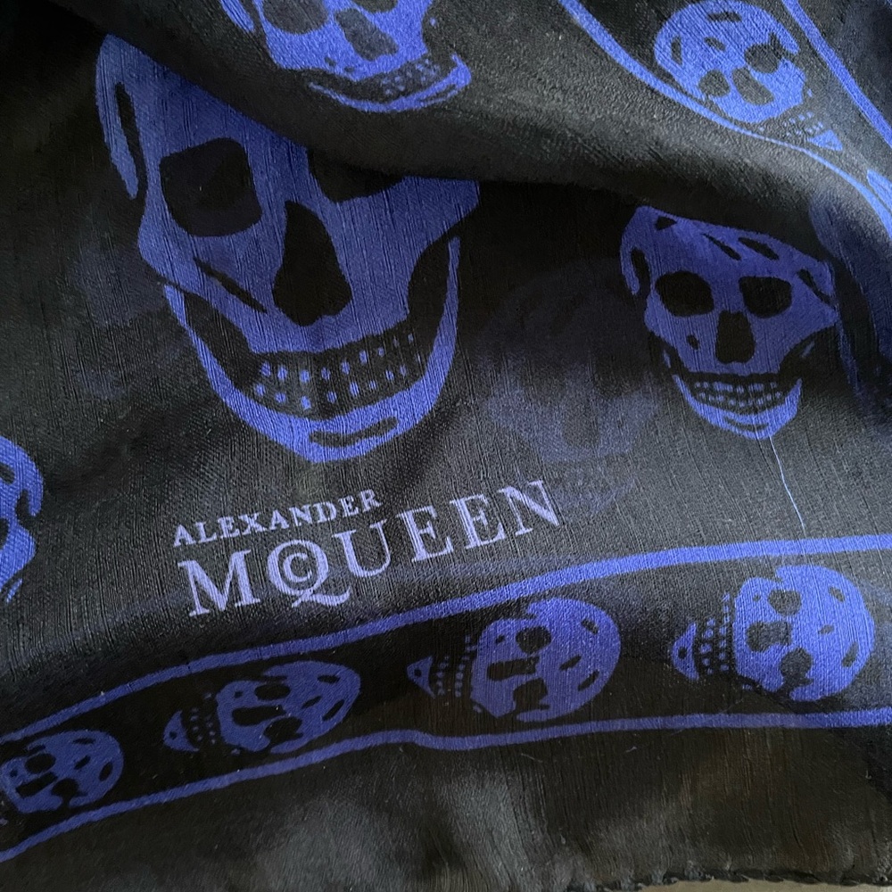 Alexander McQueen silk chiffon silk scarf